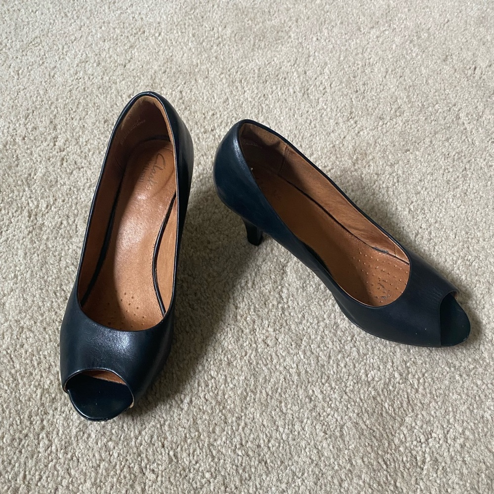 Clark’s Artisian peep toe heels